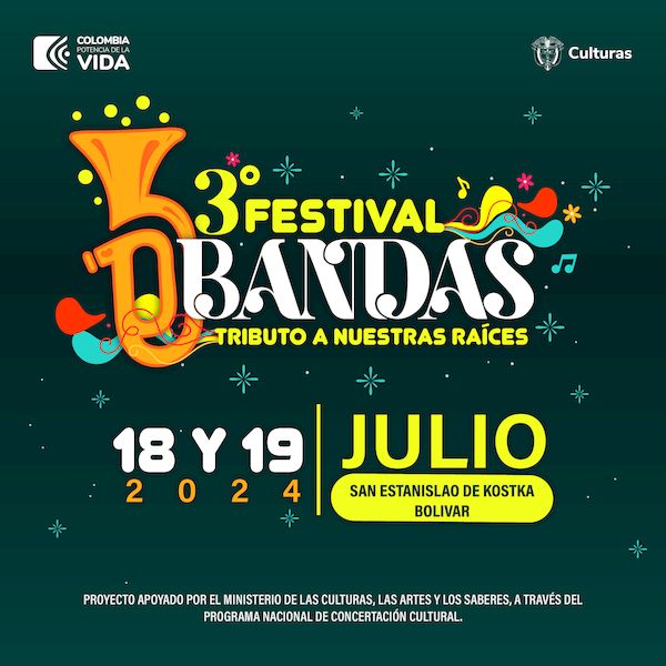 Pendón del festival de bandas