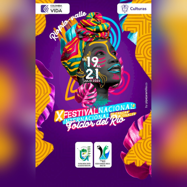 Poster del festival de danzas tradicionales